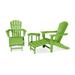 POLYWOOD Palm Coast Ultimate Adirondack Chair 3-piece Set