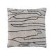 Cotton Tufted Throw Pillow Cover with Abstract Line Design