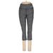 Nike Active Pants - Super Low Rise Skinny Leg Cropped: Gray Activewear - Women's Size Small - Print Wash