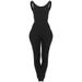 Booker Workout Sets Casual Sports Sleeveless Stretch Cotton Bodysuit Women s Scoop Neck Sleeveless Stretch Cotton Jumpsuit