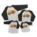 7 ate 9 Apparel Matching Family Happy Halloween Shirts - Vintage Truck Shirt - Pumpkin Patch Truck - Grey Shirt 2T