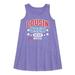 Instant Message - Cousin Crew Red White Blue - Toddler & Youth Girls A-line Dress