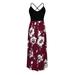 Baycosin Maternity Summer Dress Women s Breastfeeding Floral Sundress Maternity Dresses Maternity Sleeveless Maternity Dress With Printed Sling Contrast Color Stitching