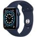 Pre-Owned Apple Watch Series 6 44mm GPS - Blue Aluminum Case - Navy Sport Band (2020) - Like New