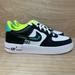 Nike Shoes | Nike Air Force 1 Lv8 Gs Sz 5.5 Y Womens Sz 7 Graffiti Black Green White Sneaker | Color: Black/White | Size: 7