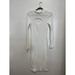 Anthropologie Dresses | Daily Practice By Anthropologie Fuzzy Ribbed High Neck Cut Out Dress | Color: White | Size: M