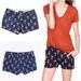 J. Crew Shorts | J. Crew 4 Blue Candy Anchor Print Chino Short Navy | Color: Blue/Pink | Size: 4