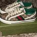 Gucci Shoes | Gucci Beige Gg Supreme Sneakers | Color: Green/Tan | Size: 7