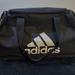 Adidas Other | Adidas Small Duffle Bag Black White Logo Travel Gym Sports | Color: Black | Size: Os