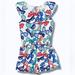 Kate Spade Matching Sets | Kate Spade Girls' Avery Sunglass Print Romper | Color: Blue/White | Size: 3tg