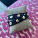 Michael Kors Jewelry | Michael Kors Blue Leather Double Wrap Studded Cuff Bracelet | Color: Blue/Gold | Size: Os