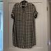 Madewell Dresses | Madewell Buffalo Plaid Shirt Dress Size Xs | Color: Black/White | Size: Xs
