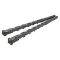 MOORCUT 2 X 26mm x 370mm SDS Max Hammer Drill Bits Tungsten Tip Concrete Masonry