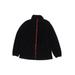 The Children's Place Fleece Jacket: Black Print Jackets & Outerwear - Kids Boy's Size Large