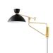 Hudson Valley Lighting Cranbrook Wall Swing Lamp - 8514-AGB/SBK