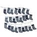 Northlight Seasonal 96' Blue & Gray Countdown Christmas Stocking Garland - Unlit | 5.5 H x 2.75 W x 8 D in | Wayfair 32629118