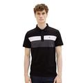 TOM TAILOR Herren 1037068 Poloshirt, 29999 - Black, M