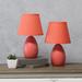 Wade Logan® Arzan Table Lamp Ceramic/Fabric in Orange | 9.45 H x 5.51 W x 5.51 D in | Wayfair 1FC9F4602FDA4B428230EF0992BD5577