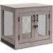 UniPaws UH5154 Small Pet Crate with Tray Weathered Grey