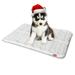 Dog Bed Crate Mat(24 X 18 ) Soft Plush Dog Bed Pad Machine Washable Crate Pad Dog Sleeping Mat with Anti Slip Bottom