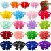 20pcs/Pack Dog Bow Tie Dog Collar Pinwheel Bows Mix DIY Dog Bowtie Neck tie Mix 20 Colours Puppy Dog Accessories Pet Suppliesâ€¦ (Mix 20 Solid Colors)