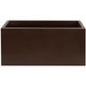 Wellhome Vaso in polietilene in bronzo 60x20x20 cm Bronzo - Bronzo