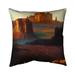 Begin Home Decor 26 x 26 in. Monument Valley Tribal Park In Arizona-Double Sided Print Indoor Pillow