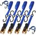 HORUSDY Ratchet Straps 2 200 LB Break Strength 4-Pack 15FT Ratchet Tie Down Straps Set for Motorcycle Straps Tie Downs Appliances Lawn Equipment Cargo Straps for Trucks.