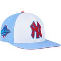 Men's Pro Standard White/Light Blue New York Yankees Raspberry Ice Cream Drip Snapback Hat