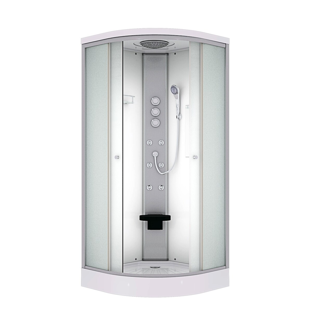 AcquaVapore Duschkabine Fertigdusche Dusche Komplettkabine D10-10M1 90x90 cm ohne 2K Scheiben Versiegelung Image