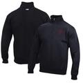 Men's Black Temple Owls Big Cotton Quarter-Zip Pullover Sweatshirt