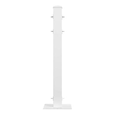 Mod-Fence Mod-Post White 2-Way Fence Post Connector