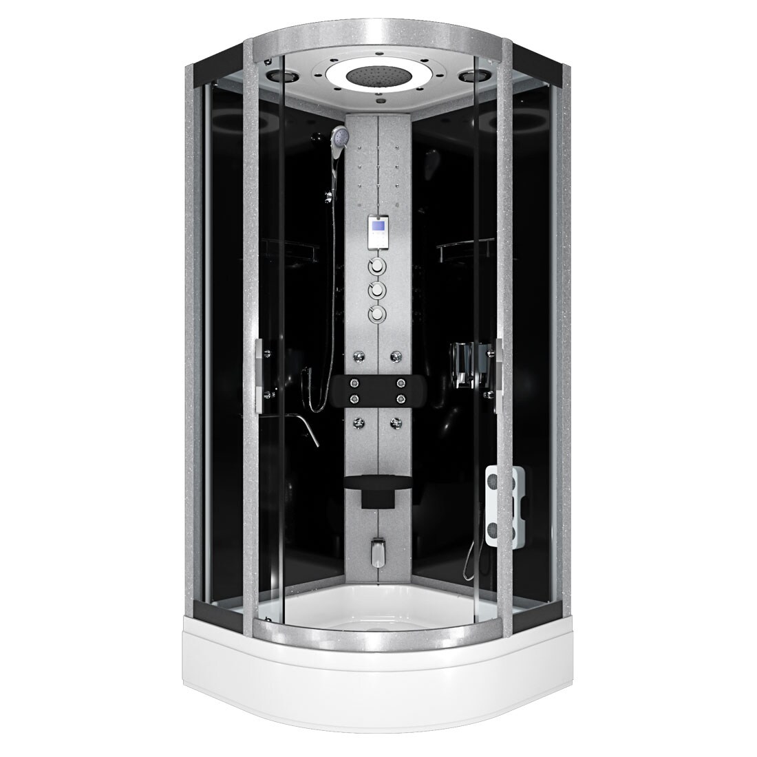 AcquaVapore Komplettdusche Duschkabine Fertigdusche Dusche D58-53T1-EC 90x90 cm mit 2K Scheiben Versiegelung Image