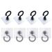 8Pcs Multifunctional Adhesive Hooks Strong Sticky Household Hooks Ceiling Hooks