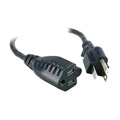 Comprehensive Universal AC Power Extension Cord (16 AWG, Black, 15') ACP-BK-15