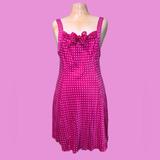 Victoria's Secret Dresses | Adorable Silk Victoria's Secret Slip Dress | Color: Pink/White | Size: S