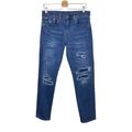 Levi's Jeans | Levis 502 Big E Distressed Tapered Denim Jeans 32x32 | Color: Blue | Size: 32