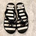 Kate Spade Shoes | Kate Spade Flip Flops | Color: Black/White | Size: 7