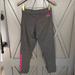 Adidas Pants & Jumpsuits | Adidas Size M, 7/8 Leggings In Dark Grey With Pink Adidas Logo | Color: Gray/Pink | Size: M