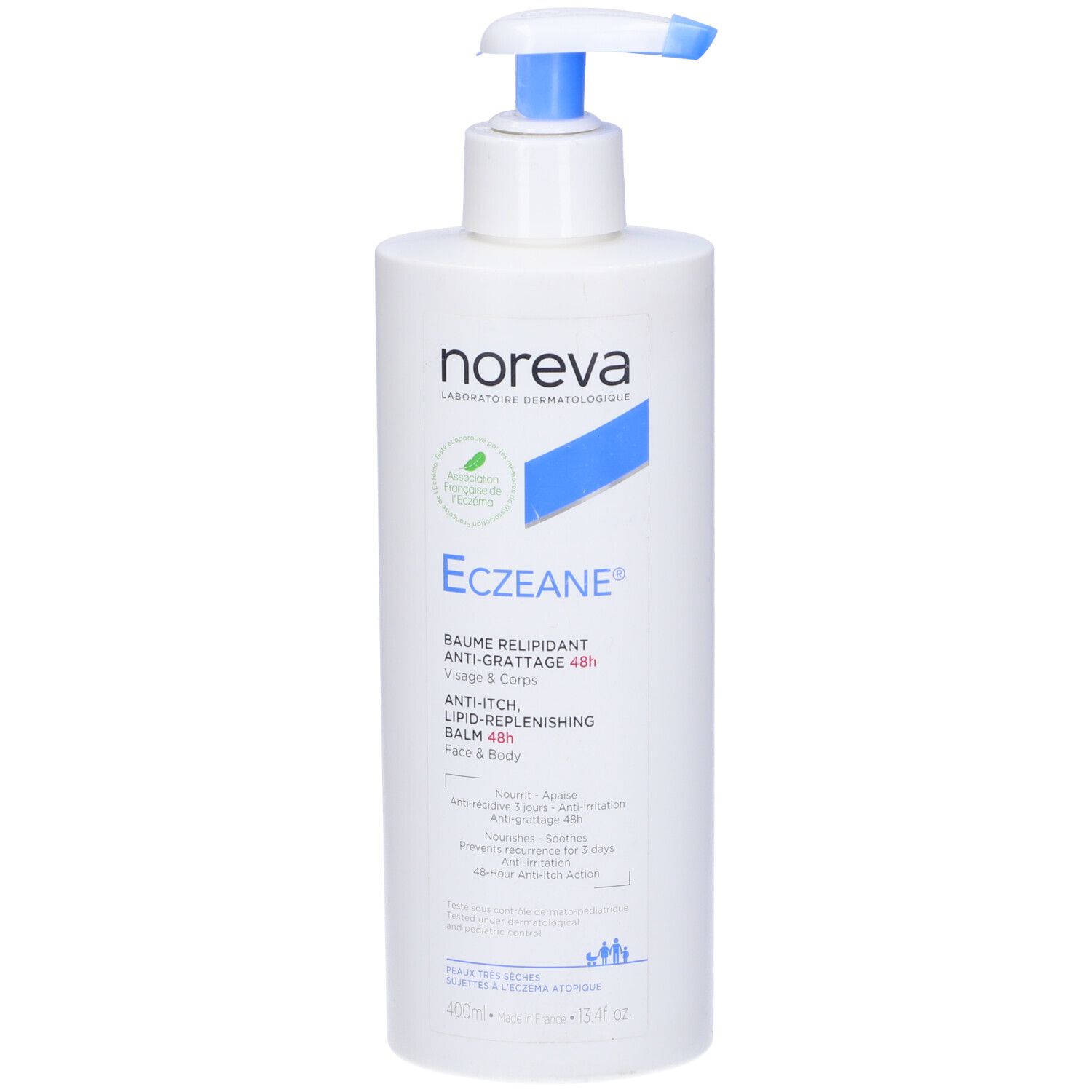 Noreva Eczeane® Balsamo Relipidante Anti-Prurito 48H 400 ml Detergente