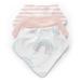 Rainbow Fabric Bandana Baby Bibs by Sweet Jojo Designs in Pink/White | 11 W in | Wayfair 3P-Bib-Rainbow-PRT