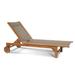 Joss & Main Brookes Sun-lounger Reclining Teak Chaise Lounge Wood/Solid Wood in Brown | 13.75 H x 29 W x 82.75 D in | Outdoor Furniture | Wayfair