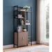 17 Stories 70.75" H x 31.5" W Iron Standard Bookcase in Black/Brown | 70.75 H x 31.5 W x 11.75 D in | Wayfair A011EFF907FB4406AFAD2BAA438FF897