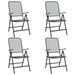 Corrigan Studio® Folding Patio Chairs Expanded Metal Mesh Anthracite Garden Outdoor Metal in Gray | 41.7 H x 22.2 W x 24 D in | Wayfair