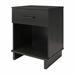 Ebern Designs Lovisa 1 - Drawer Nightstand Wood in Black | 23.62 H x 18.8 W x 15.6 D in | Wayfair A1E2DCC5B06441DCAB3D3A3892F91582