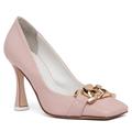 Women's Neutrals Franca Baby Pink Leather Comfortable Bridal Dressy Work Evening Wedding Pump 4.5 Uk Beautiisoles by Robyn Shreiber Made in Italy