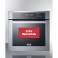 Summit SEW24115 24" Electric Wall Oven w/ Glass Door - Stainless Steel, 115v/1ph
