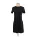 Zara Casual Dress - Shift: Black Solid Dresses - Women's Size Small