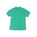 Lands' End Active T-Shirt: Green Sporting & Activewear - Kids Girl's Size 14