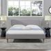 Diego Upholstered Pill-Shaped Headboard Platform Bed